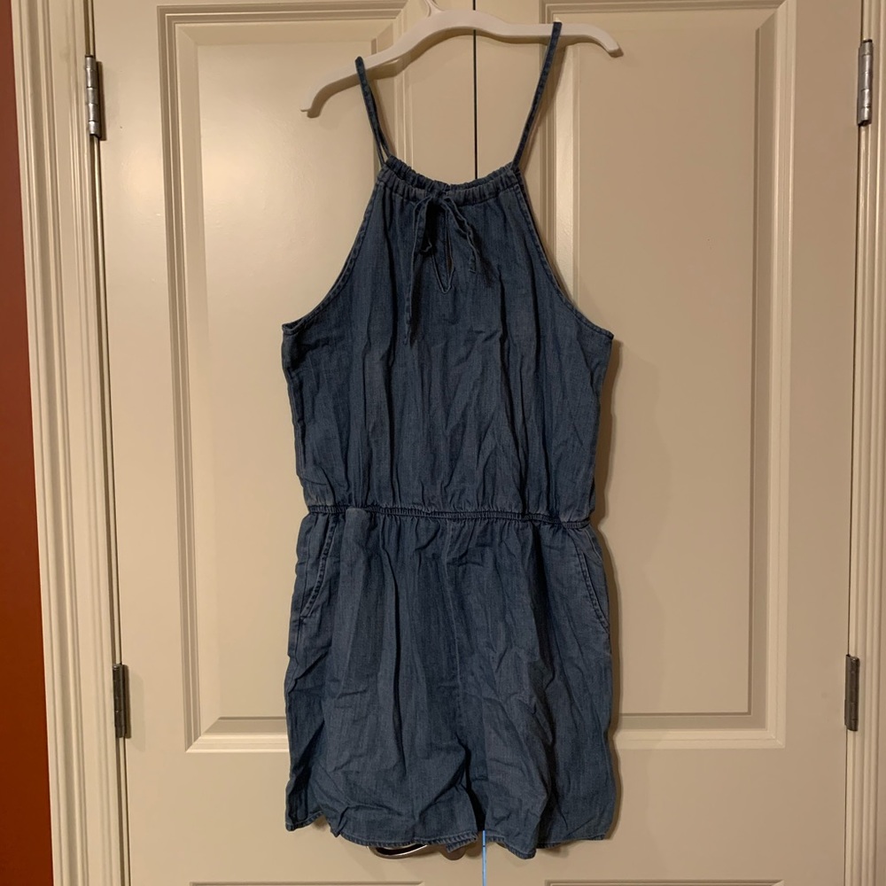 Denim romper